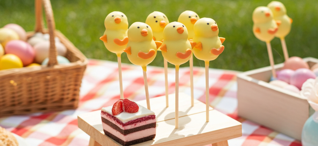 paaskuiken cake pop