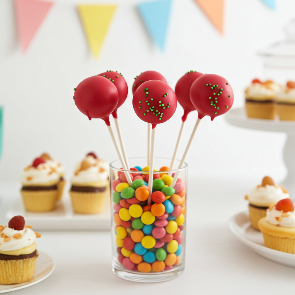 aardbei cake pop