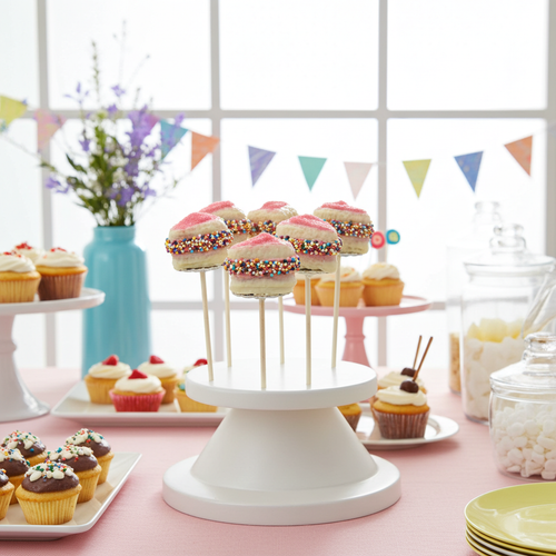 cake pop gebakje met spikkels