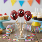 cake pop masker spiderman