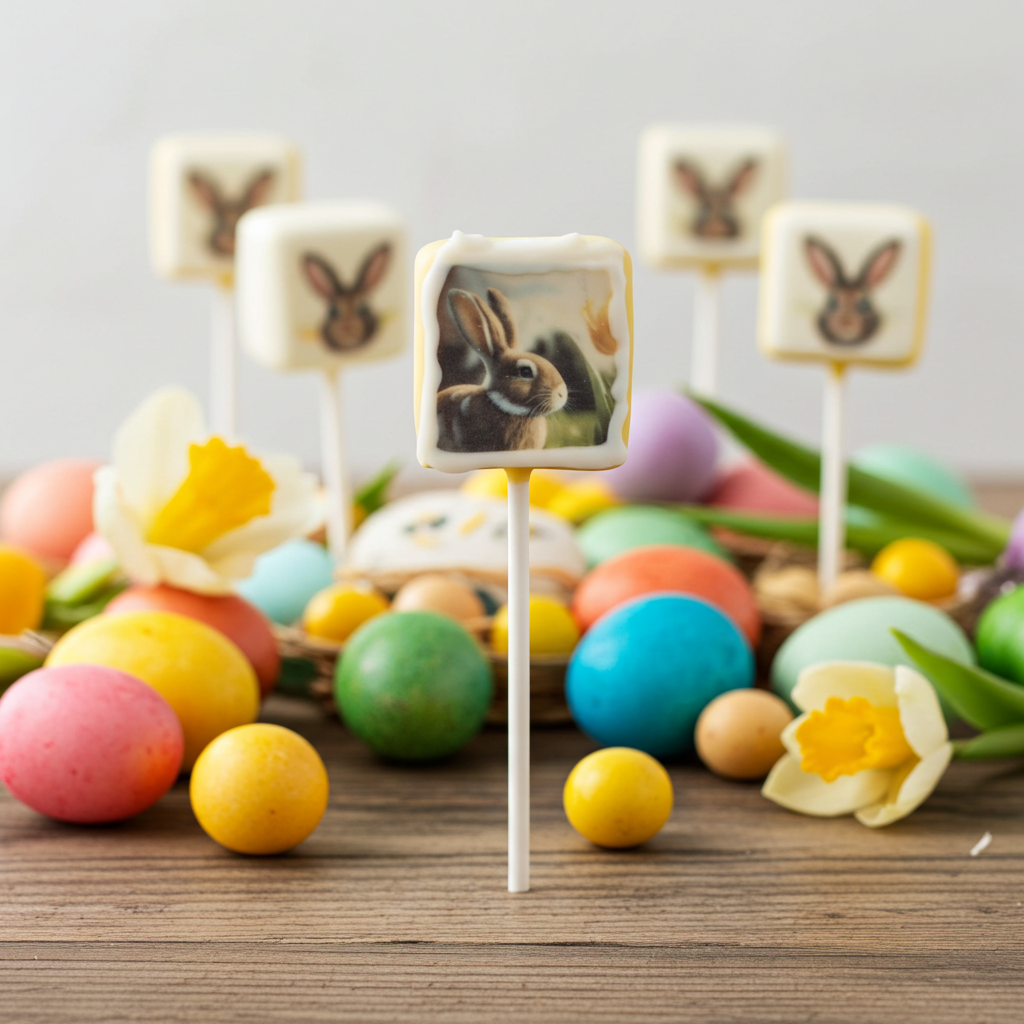 cake pop paashaas afbeelding