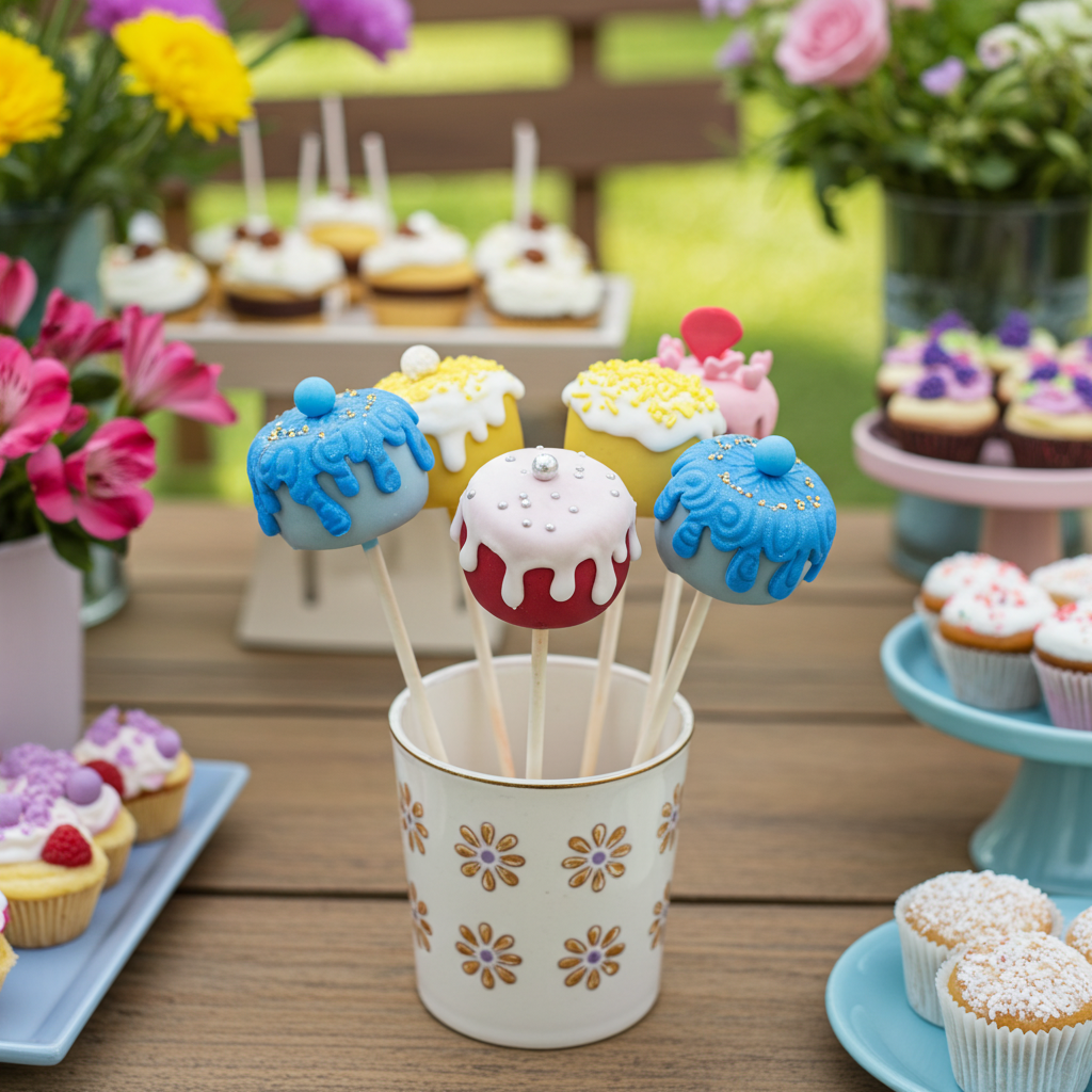 cakepops gebak rond