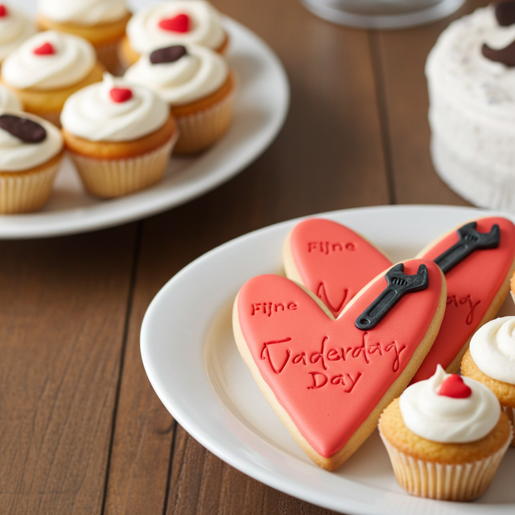 fondant koek hart vaderdag