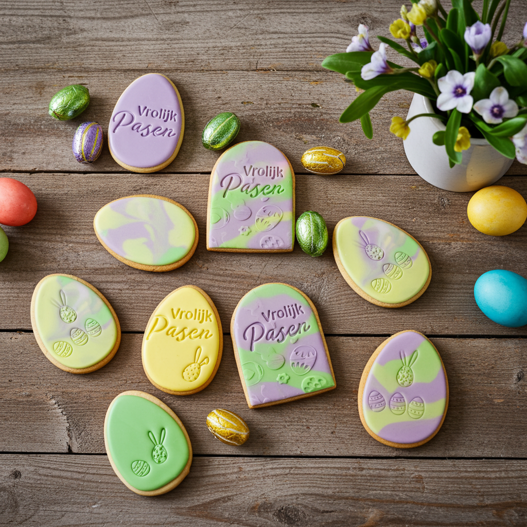 fondantkoeken paasdecoratie