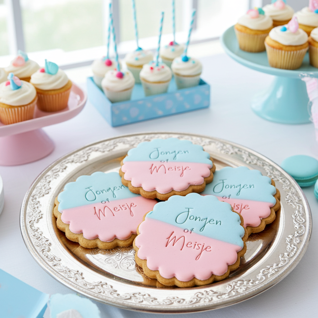 gender fondantkoek