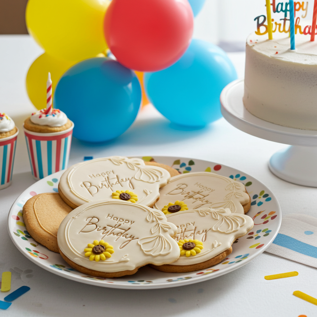 happy birth day fondant koeken