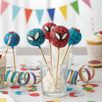masker cakepops spiderman