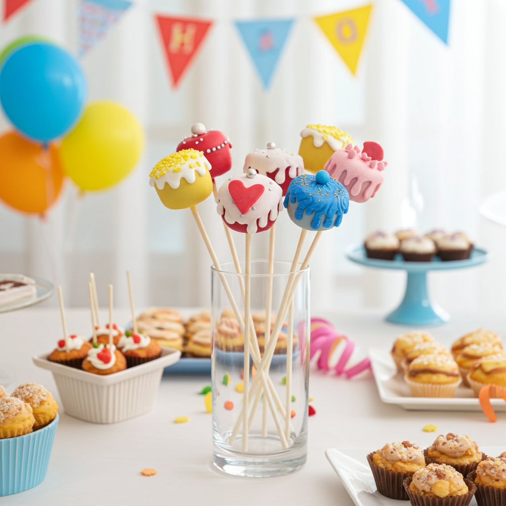 ronde cakepops gebakjes