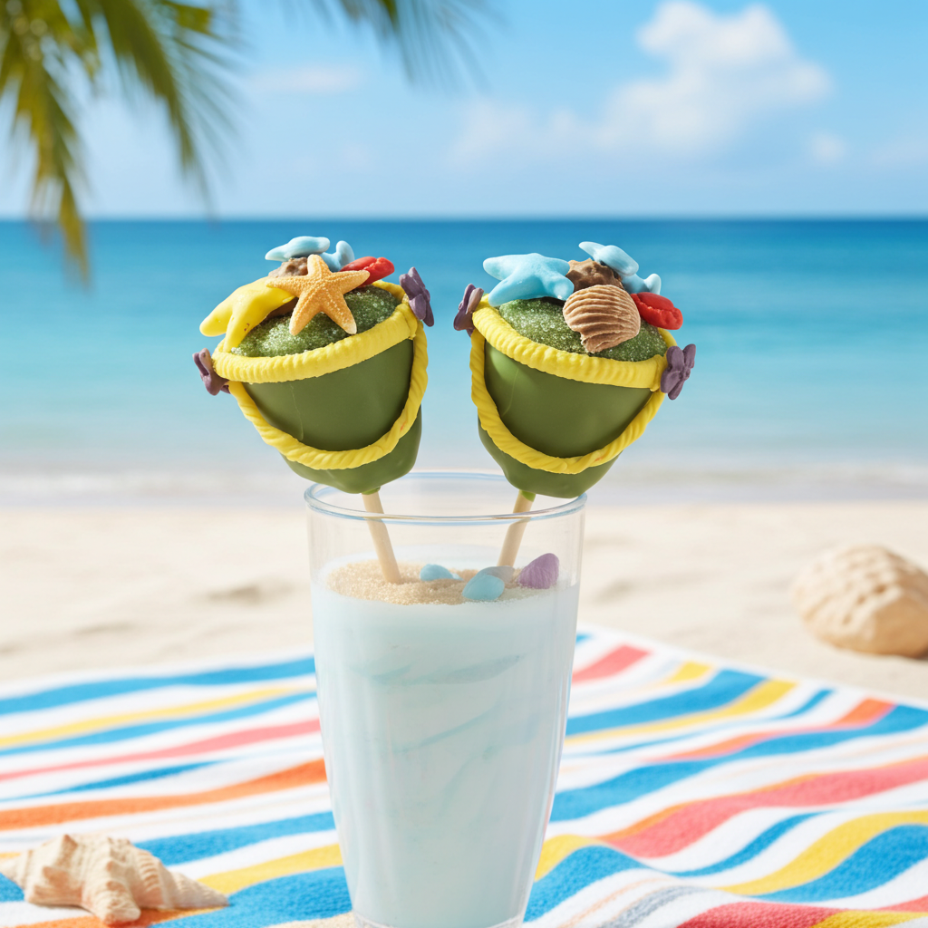 strandemmer groen cake pop